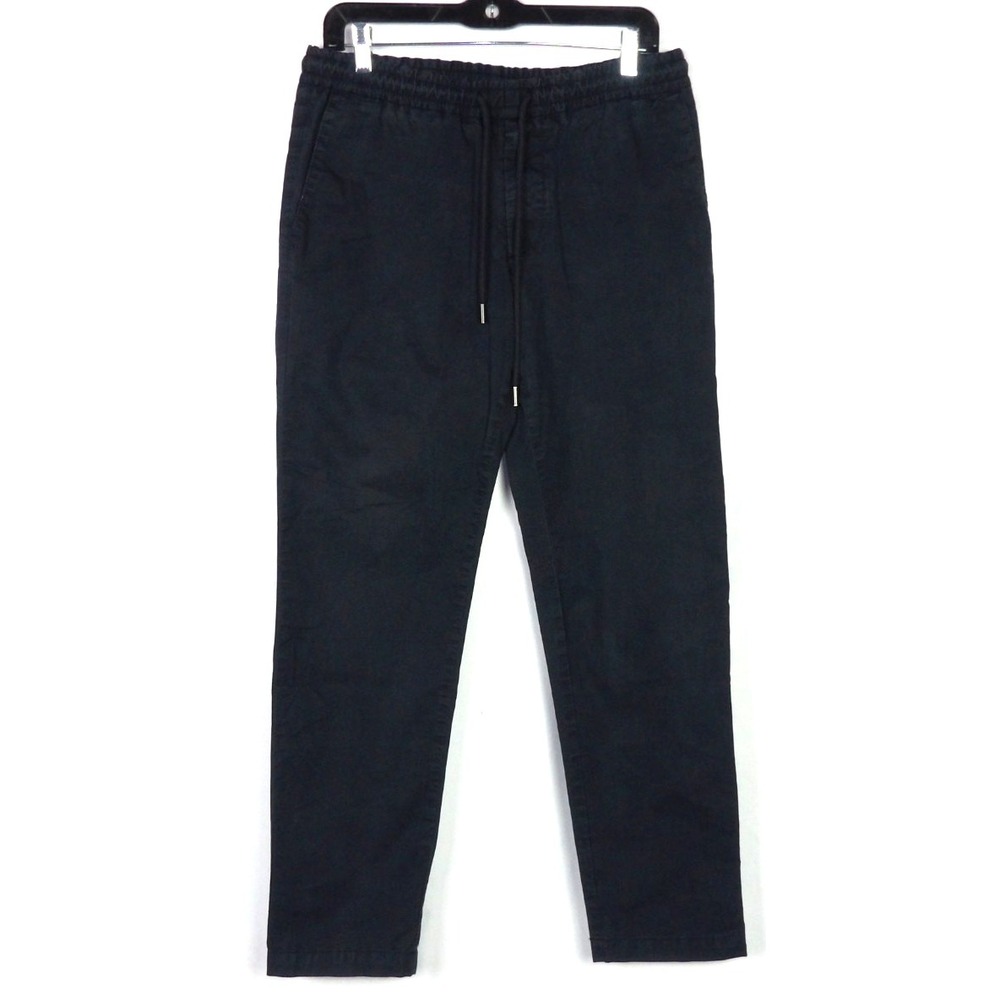 HUGO BOSS Navy Blue Stretch Draw String Tapered Leg Jogger Pants Men's 30 X 30